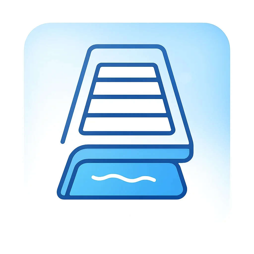 Deck de piscina inspeccionado por grietas y drenaje