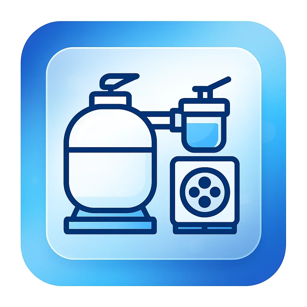 Inspección de la carcasa del filtro de la piscina