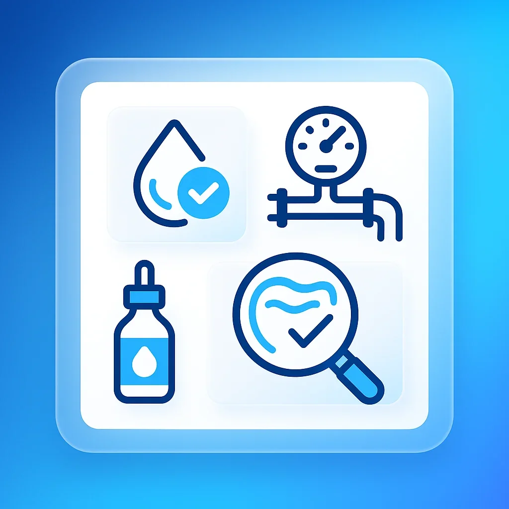 Technician performing pool leak detection