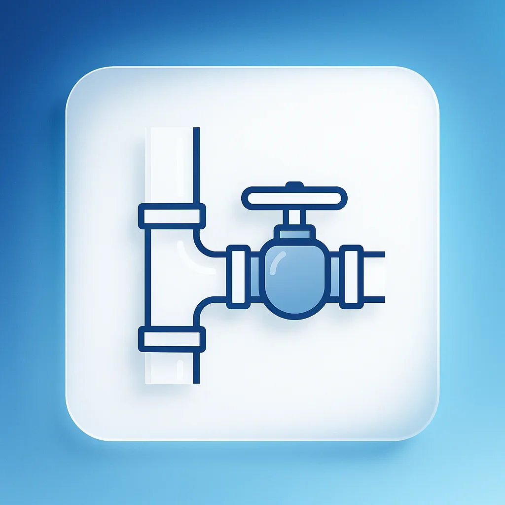 Inspección del manifold de tuberías de PVC